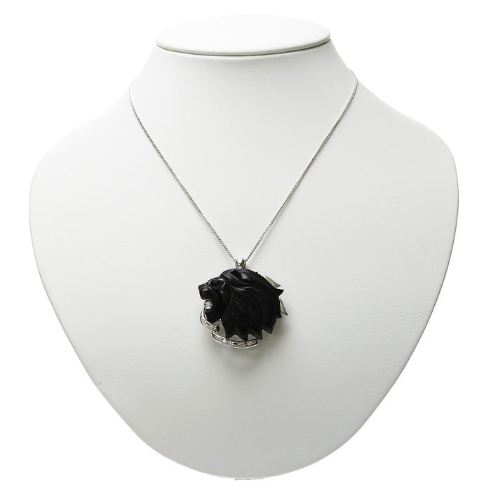 獅子/ライオン/動物/アニマルモチーフ ブローチ兼用 黒石 ダイヤモンド 計0.13ct ペンダントトップ K18WGホワイトゴールド 18金 17.2g レディース
【中古】【真子質店】




【KKx】