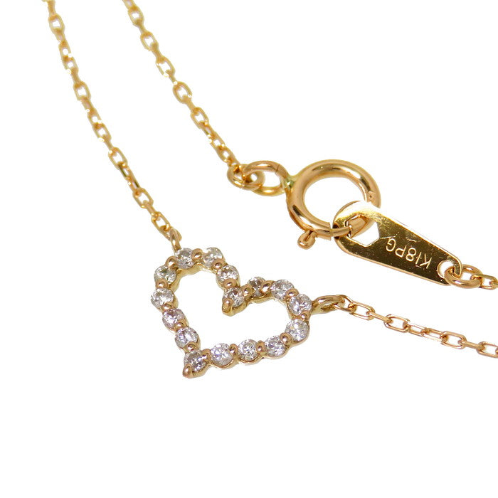 ハート ダイヤモンド 計0.10ct ネックレス K18PGピンクゴールド 18金 1.1g 41cm レディース
【中古】【真子質店】




【SMa】