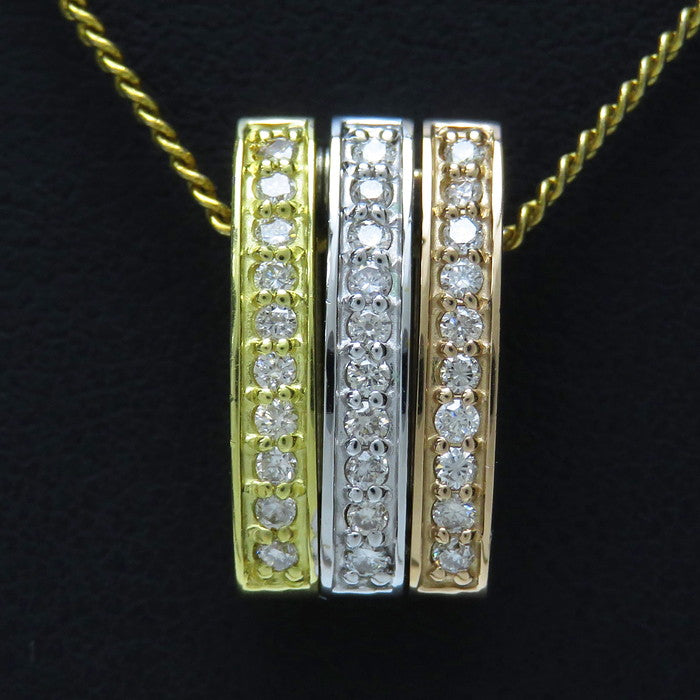 ★★最終特価品 3WAY 可動式 スリーカラー ダイヤモンド 計0.30ct ペンダントトップ K18YGイエローゴールド 18金/K18WGホワイトゴールド 18金/K18PGピンクゴールド 5.2g レディース
【中古】【真子質店】




【MaYMa】