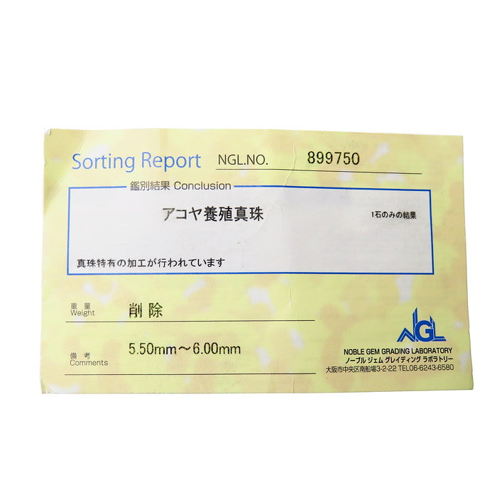 2連  アコヤ真珠 5.5～6mm ネックレス シルバー 43.0g 最短42cm レディース
【中古】【真子質店】




【IKY】