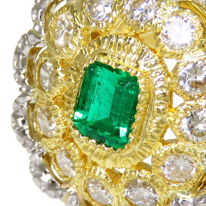 12.5号 コンビカラー エメラルド 0.35ct ダイヤモンド 計0.60ct リング・指輪 K18ゴールド 18金/Pt900プラチナ 8.6g レディース
【中古】【真子質店】




【KMiI】