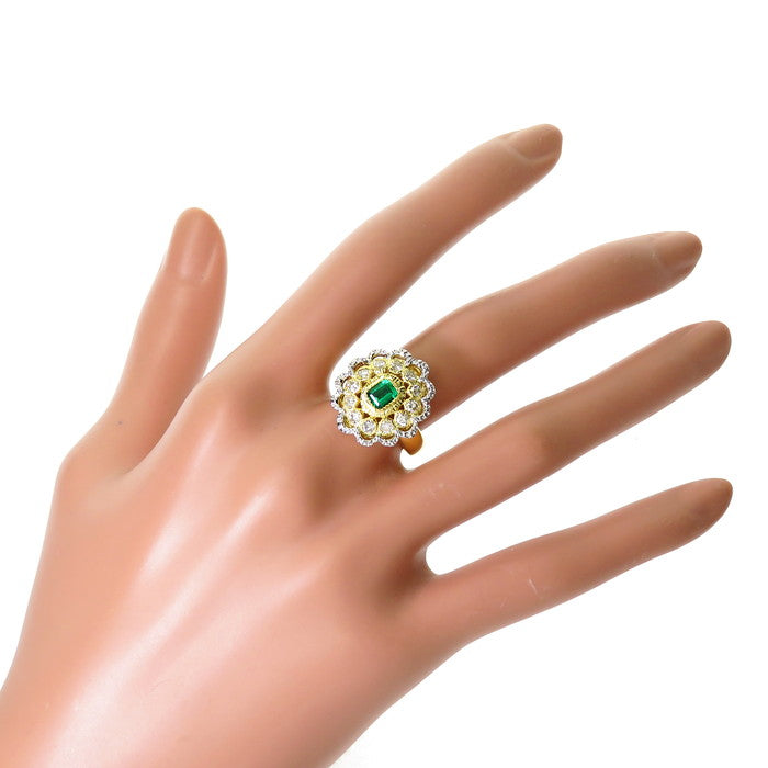 12.5号 コンビカラー エメラルド 0.35ct ダイヤモンド 計0.60ct リング・指輪 K18ゴールド 18金/Pt900プラチナ 8.6g レディース
【中古】【真子質店】




【KMiI】