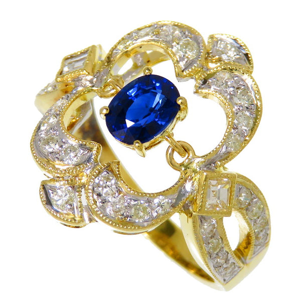 13.5号 コンビカラー サファイア 0.74ct ダイヤモンド 計0.59ct リング・指輪 K18ゴールド 18金 5.9g レディース
【中古】【真子質店】




【MoMox】