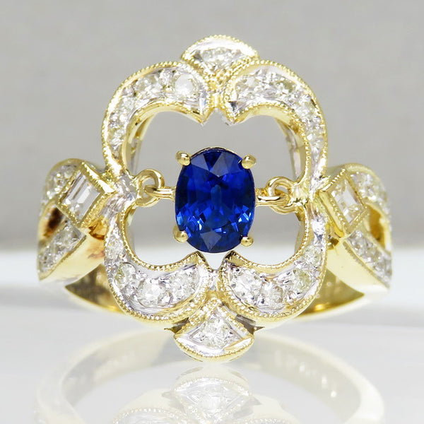 13.5号 コンビカラー サファイア 0.74ct ダイヤモンド 計0.59ct リング・指輪 K18ゴールド 18金 5.9g レディース
【中古】【真子質店】




【MoMox】