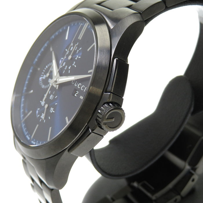 GUCCI ネイビー ステンレススチール 時計