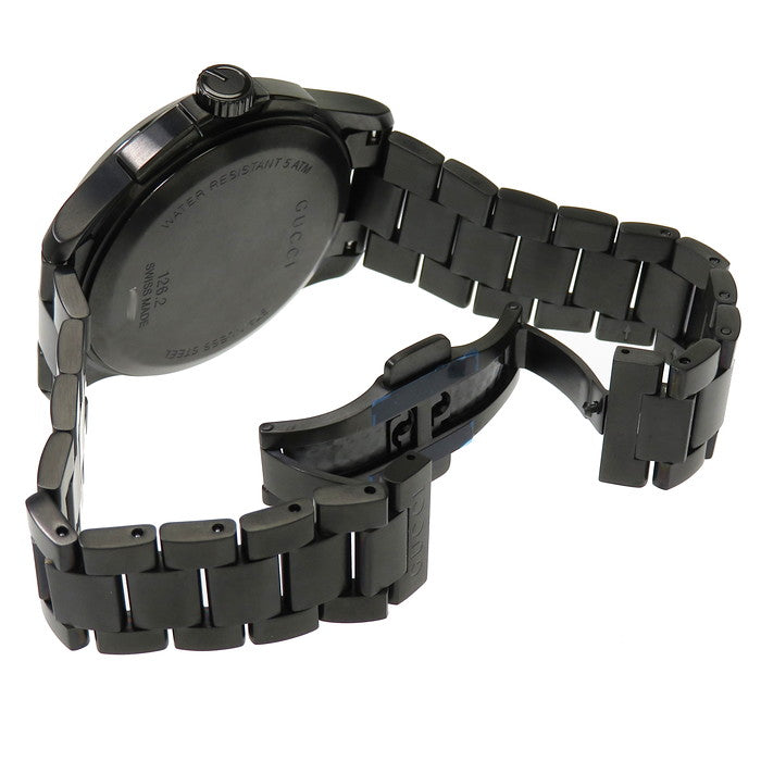 GUCCI ネイビー ステンレススチール 時計