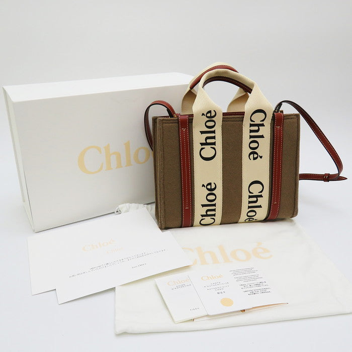 Chloe/クロエ】 WOODY スモールトートバッグ CHC21WS397F3726E 2WAY トートバッグ/リサイクルフェルト/シャ –  真子質店 PawnShopMAKO