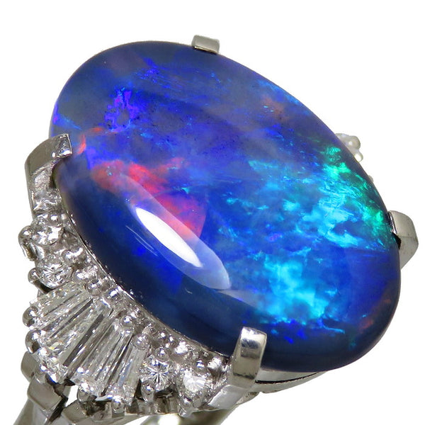 17号 遊色効果 ブラックオパール 8.71ct ダイヤモンド 計0.63ct リング・指輪 Pt900プラチナ 13.8g レディース
【中古】【真子質店】【NN】




【MiDK】