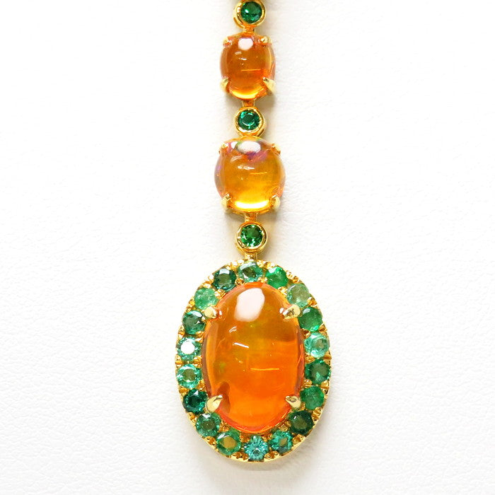K18 ネックレス 本翡翠 エメラルド 18金 HANDMADE】K18 翡翠 1.41ct ネックレス | SHINCOKI | 南船場の