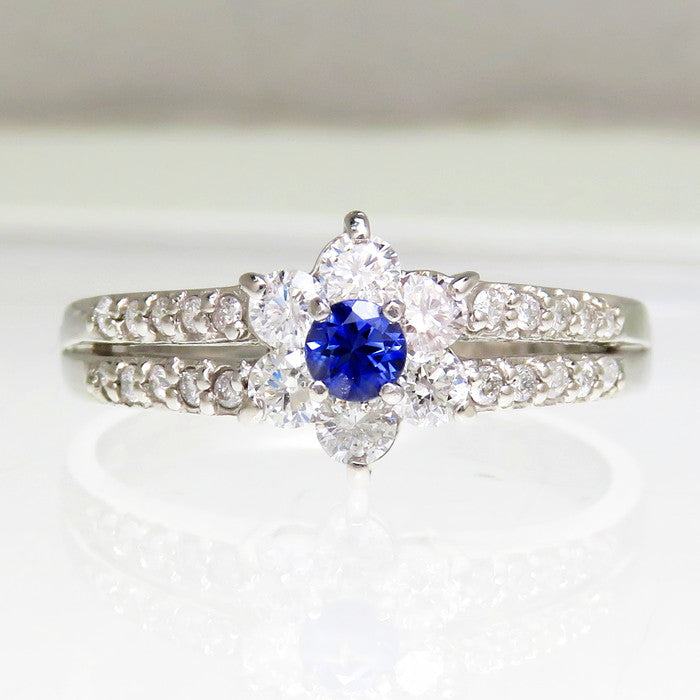 13号 ☆希少石☆ 花/フラワー ベニトアイト 0.13ct ダイヤモンド 計 