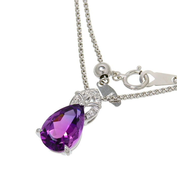 ★★最終特価品 アメジスト 2.93ct ダイヤモンド 計0.05ct ネックレス K18WGホワイトゴールド 18金 5.0g 45cm レディース
【中古】【真子質店】【NN】




【TMiY】