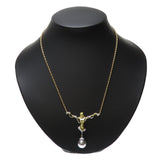 ★★最終特価品 女性像 コンビ 黒蝶真珠 13.0mm ダイヤモンド 計0.11ct ネックレス K18ゴールド 18金/Pt900プラチナ 19.0g 直線49cm レディース
【中古】【真子質店】【NN】




【SDY】