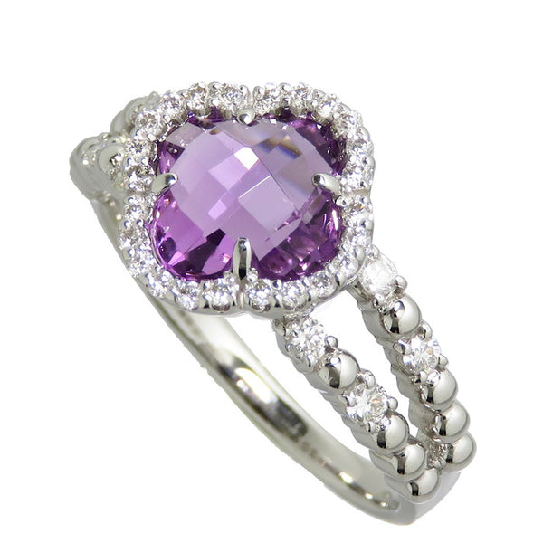 13号 クローバーモチーフ アメジスト 1.32ct ダイヤモンド 計0.27ct リング・指輪 Pt900プラチナ 5.1g Alisia刻 レディース
【中古】【真子質店】




【TYD】