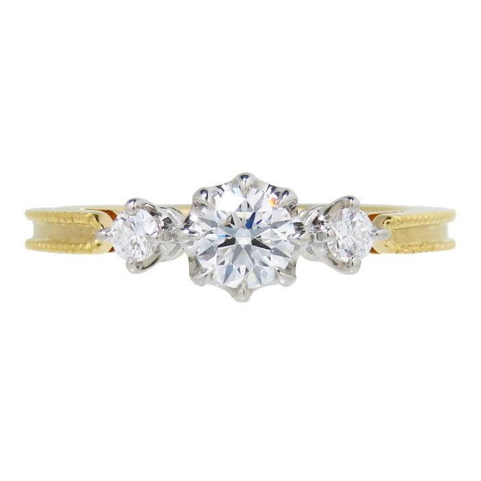 8.5号 ENUOVE/イノーヴェ ミル打ち 一部艶消し コンビカラー ハート＆キューピッド ダイヤモンド(中央) 0.266ct ダイヤモンド(両サイド) リング・指輪 K18ゴールド 18金/Pt950プラチナ 3.1g レディース
【中古】【真子質店】【NN】




【MoxY】