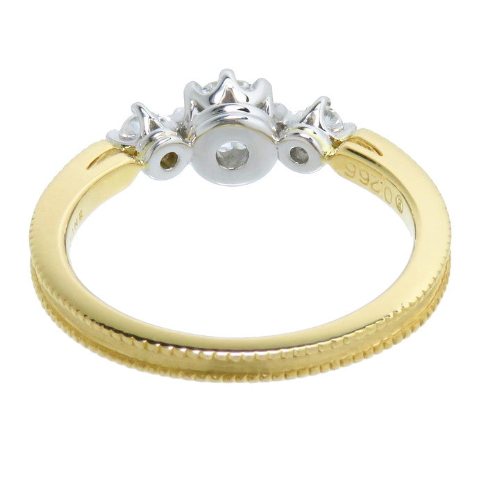 8.5号 ENUOVE/イノーヴェ ミル打ち 一部艶消し コンビカラー ハート＆キューピッド ダイヤモンド(中央) 0.266ct ダイヤモンド(両サイド) リング・指輪 K18ゴールド 18金/Pt950プラチナ 3.1g レディース
【中古】【真子質店】【NN】




【MoxY】