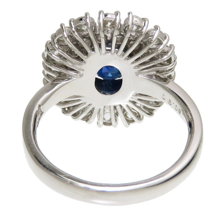 最終特価品 11.5号 サファイア 1.345ct ダイヤモンド 計0.90ct リング 