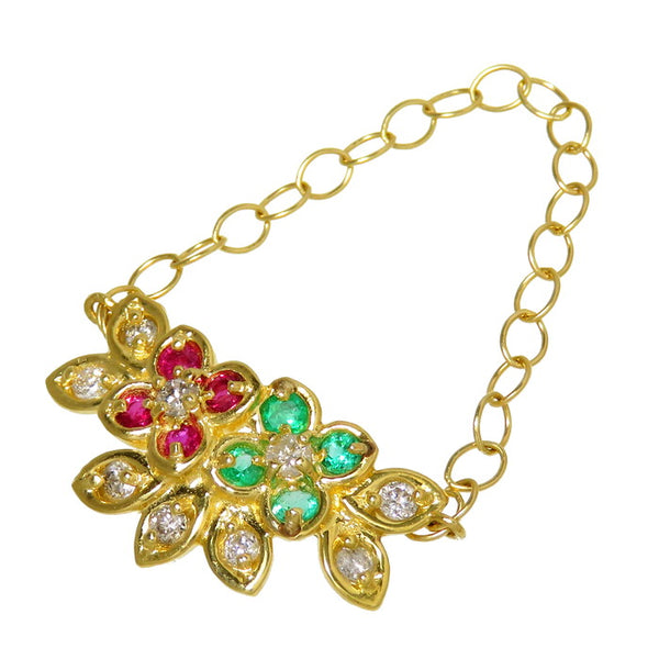 ★★最終特価品 花/フラワー ルビー 計0.18ct エメラルド 計0.12ct ダイヤモンド 計0.25ct ペンダントトップ K18ゴールド 18金 3.1g レディース
【中古】【真子質店】【NN】




【TTx】