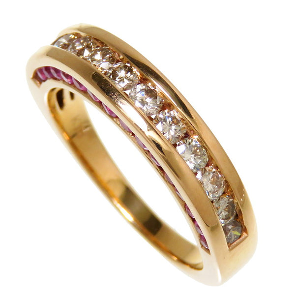 14号 ダイヤモンド 計0.60ct ピンクサファイア 計0.50ct リング・指輪 K18PGピンクゴールド 18金 5.1g レディース
【中古】【真子質店】【NN】




【MaSY】