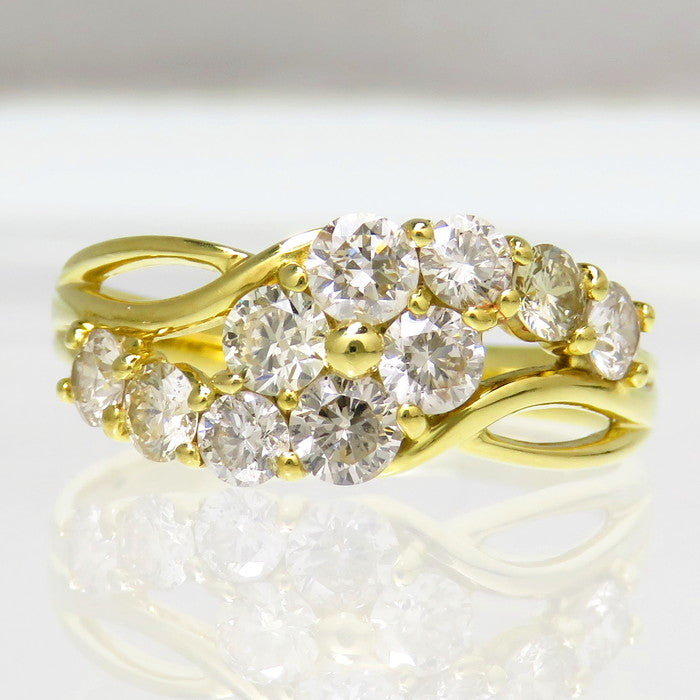 11号 花/フラワー ダイヤモンド 計1.00ct リング・指輪 K18ゴールド 18金 2.7g レディース
【中古】【真子質店】




【ISx】