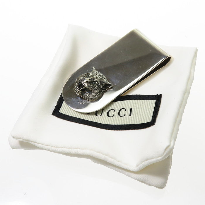 GUCCI/グッチ】 キャットヘッド アニマルモチーフ タイガー マネークリップ/Ag925シルバー ユニセックス【中古】【真子質店】【B –  真子質店 PawnShopMAKO