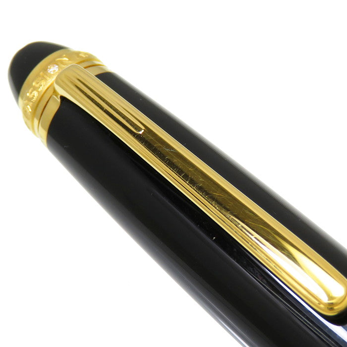 【MONTBLANC/モンブラン】 マイスターシュテュック 75周年パッション&ソウル カートリッジ式 万年筆/ペン先 18K / ダイヤモンド  ブラック×ゴールド ユニセックス【中古】【真子質店】【BL】, 【DTS】