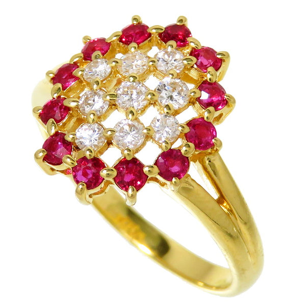 11.5号 ルビー 計0.46ct ダイヤモンド 計0.23ct リング・指輪 K18ゴールド 18金 3.3g レディース
【中古】【真子質店】【NN】




【TMaI】