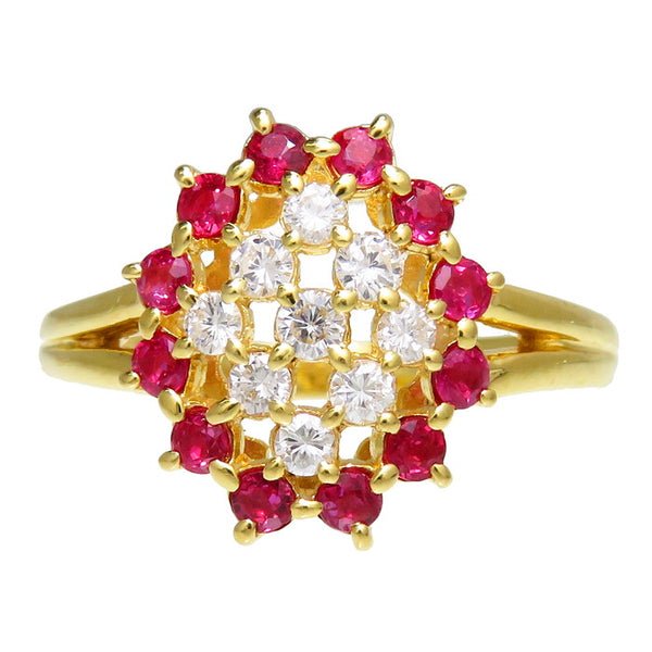 11.5号 ルビー 計0.46ct ダイヤモンド 計0.23ct リング・指輪 K18ゴールド 18金 3.3g レディース
【中古】【真子質店】【NN】




【TMaI】