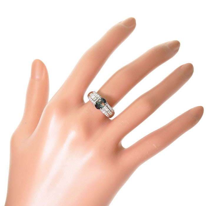1.68ctアレキサンドライト1.02ctダイヤモンドp900リング 12号 アレキサンドライト 1.02ct ダイヤモンド 計0.51ct リング・指輪
