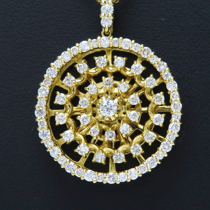 スイング ダイヤモンド 計1.20ct ペンダントトップ K18ゴールド 18金