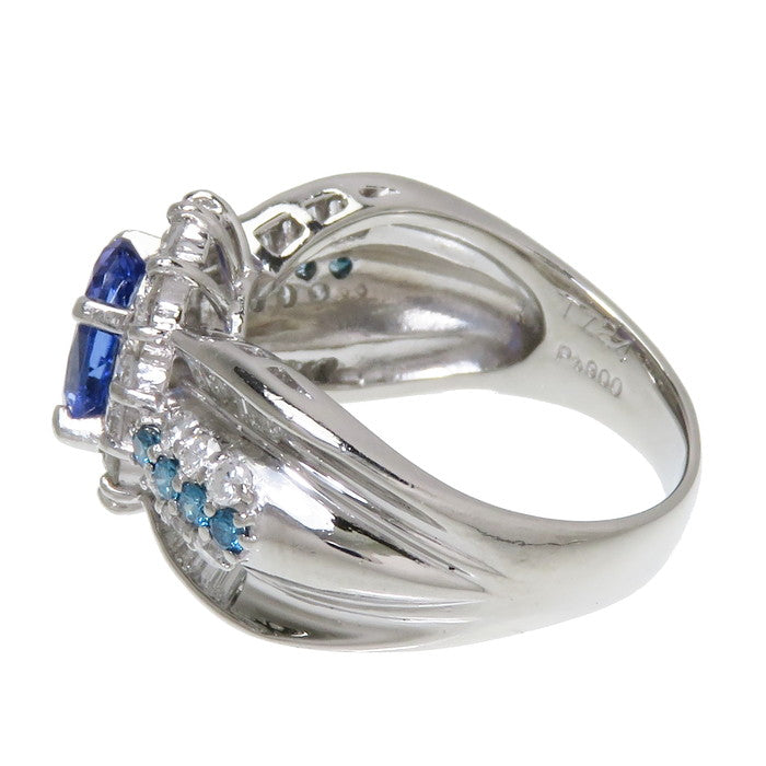 12号 タンザナイト 1.24ct ダイヤモンド(トリートメント含む) 計1.15ct 