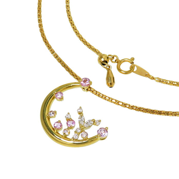 ★★最終特価品 三日月モチーフ ピンクトルマリン ダイヤモンド 計0.22ct ネックレス K18ゴールド 18金 10.9g 50cm レディース
【中古】【真子質店】【NN】




【YDS】