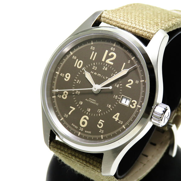 【Sh】ハミルトン カーキ 自動巻き 裏スケルトン カーキ フィールド オート スケルトン[H72585535] Khaki Field