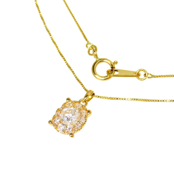 ダイヤモンド(中央推定0.3ct、H-I1程度) 計0.40ct ネックレス K18ゴールド 18金 1.7g 40cm レディース
【中古】【真子質店】【NN】




【TMaI】