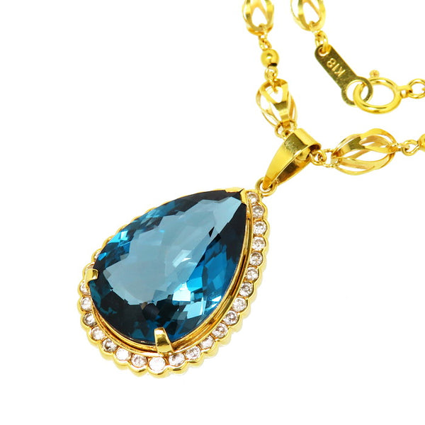 ブルートパーズ 19.15ct ダイヤモンド 計0.75ct ネックレス K18ゴールド 18金 18.3g 43cm レディース
【中古】【真子質店】【NN】




【SYMi】