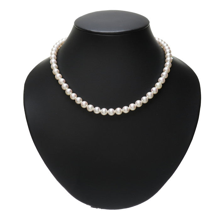 MIKIMOTO/ミキモト】 Mチャーム付 アコヤ真珠 7.0～7.4mm ネックレス  
