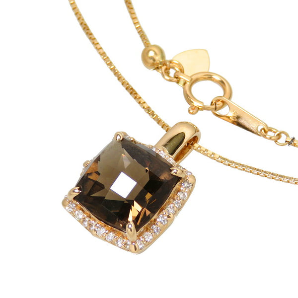 スモーキークォーツ 4.22ct ダイヤモンド 計0.25ct ネックレス K18PGピンクゴールド 18金 6.1g 45cm レディース
【中古】【真子質店】【NN】




【DxK】