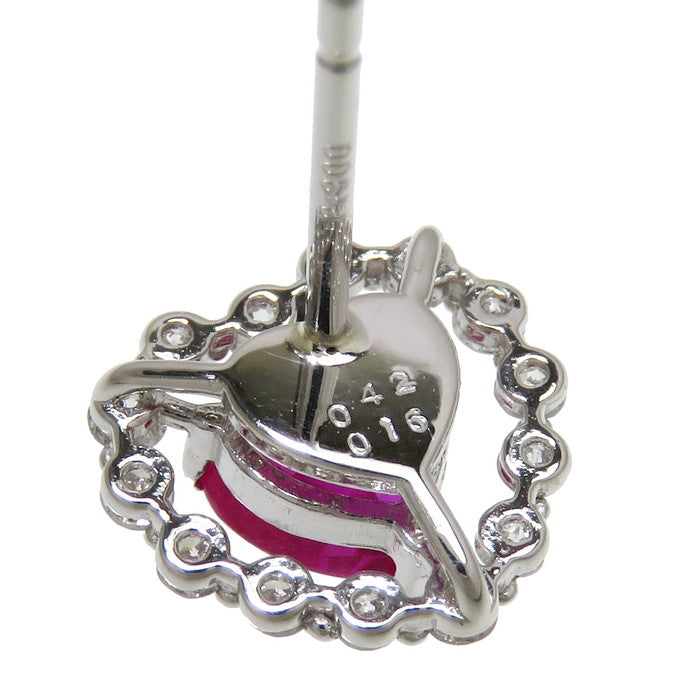 スタッド ハート ルビー 0.42×2ct ダイヤモンド 計0.16×2ct ピアス Pt900プラチナ 1.9g レディース
【中古】【真子質店】【NN】




【MoKT】