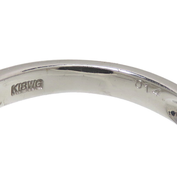 14号 フラワー/花 オニキス ダイヤモンド 計0.14ct リング・指輪 K18WG