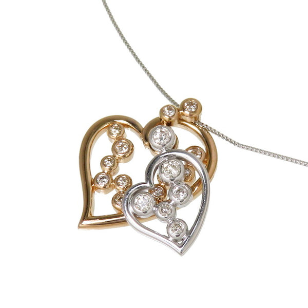 ハート スイング コンビ ダイヤモンド 計0.36ct ネックレス K18PGピンクゴールド 18金/K18WGホワイトゴールド 18金 5.6g 40cm レディース
【中古】【真子質店】【NN】




【DTS】