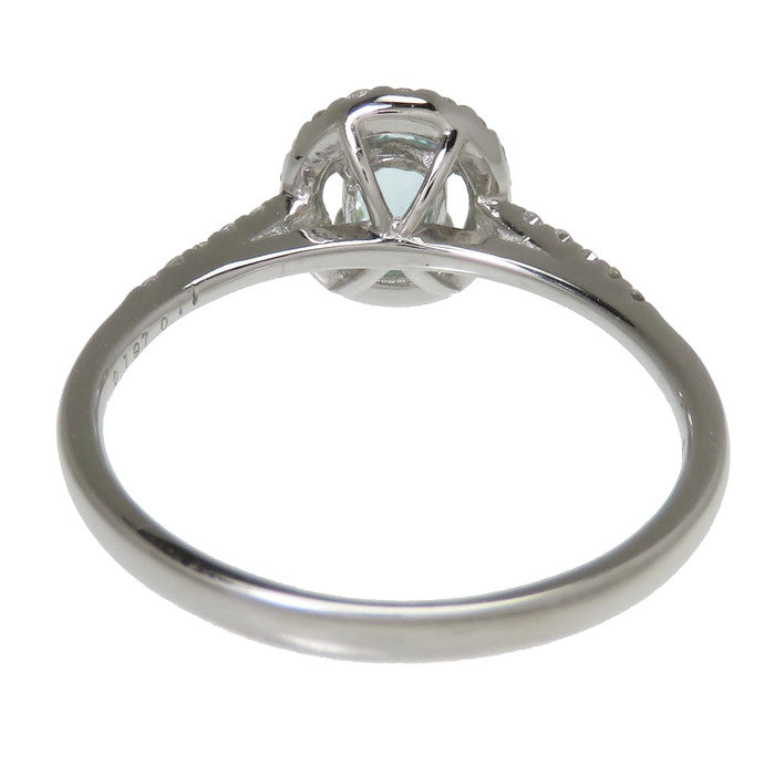 12号 パライバトルマリン 0.197ct ダイヤモンド 計0.17ct リング・指輪 