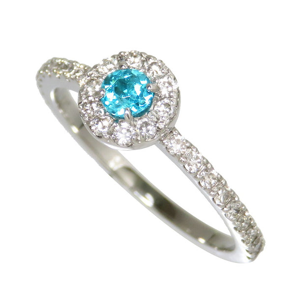11号 パライバトルマリン 0.16ct ダイヤモンド 計0.36ct リング・指輪 