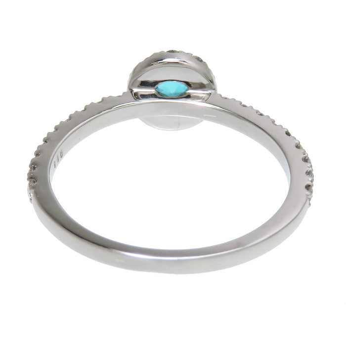 11号 パライバトルマリン 0.16ct ダイヤモンド 計0.36ct リング・指輪