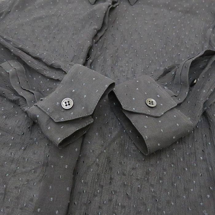 SAINT LAURENT PARIS/サンローランパリ】 512192 ドット柄 ブラウス 