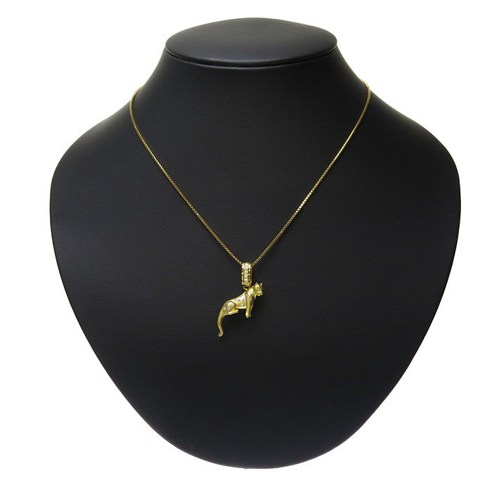 パンサー/豹/動物/アニマル 一部艶消し ダイヤモンド 計0.19ct ネックレス K18ゴールド 18金 10.8g 42cm レディース
【中古】【真子質店】【NN】




【MiMaY】