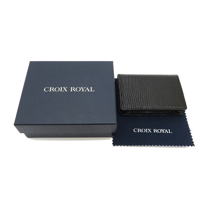 CROIX ROYAL/クロワロワイヤル 名刺入れ ★未使用・展示品★ カードケース リザード ブラック ユニセックス【中古】【真子質店】【NN】




【IMa】