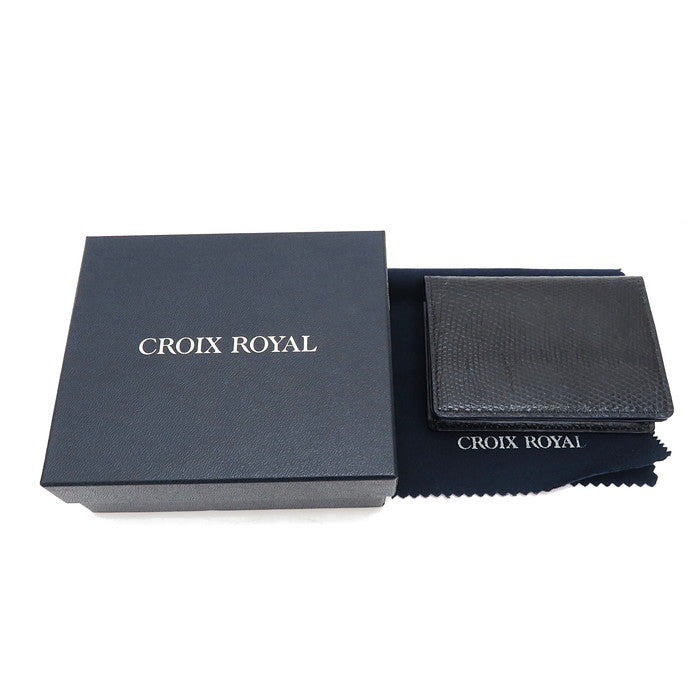 CROIX ROYAL/クロワロワイヤル 名刺入れ ★未使用・展示品★ カードケース リザード ネイビー ユニセックス【中古】【真子質店】【NN】




【IMa】