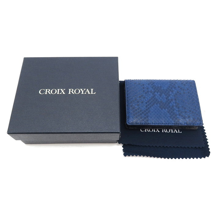 CROIX ROYAL/クロワロワイヤル 名刺入れ ★未使用・展示品★ カードケース パイソン ネイビー ユニセックス【中古】【真子質店】【NN】




【IMa】