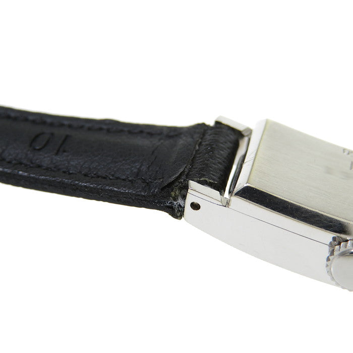 手巻き時計 シルバー18KWG L-2394| ジャガー・ルクルト 18KWG トノーケース 名機Cal.818/2搭載