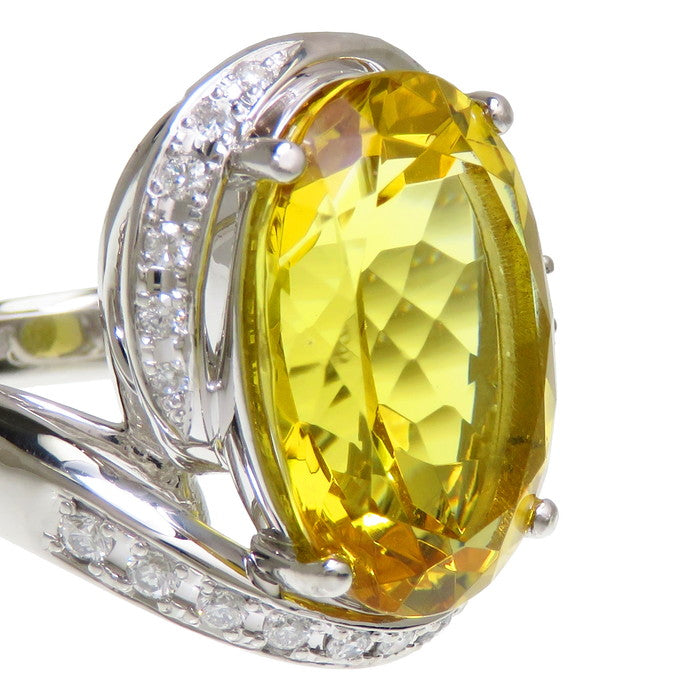 15号 イエローベリル 10.62ct ダイヤモンド 計0.33ct リング・指輪 Pt900プラチナ 15.7g レディース
【中古】【真子質店】【NN】




【MiMaY】