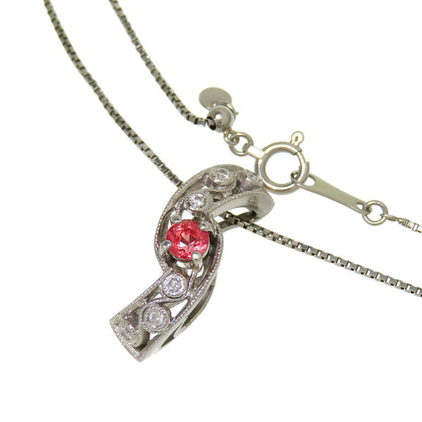 ★★最終特価品 パパラチアサファイア 0.341ct ダイヤモンド 計0.07ct ネックレス Pt900プラチナ/Pt850プラチナ 6.1g 45cm レディース
【中古】【真子質店】【NN】




【DMiD】